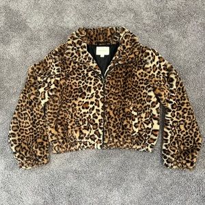 Fur bomber Zip up